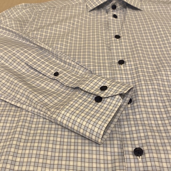 ETON 100% cotton blue button down shirt. Size 39  , 15 1/2. Perfect condition . - Picture 6 of 8
